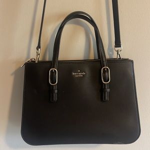 Kate Spade Black Convertible Crossover Handbag Purse